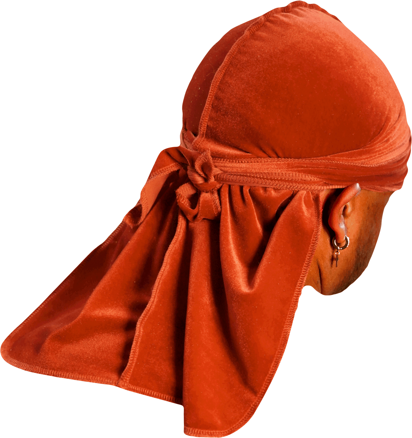 Premium Brown Clay Velvet Durag