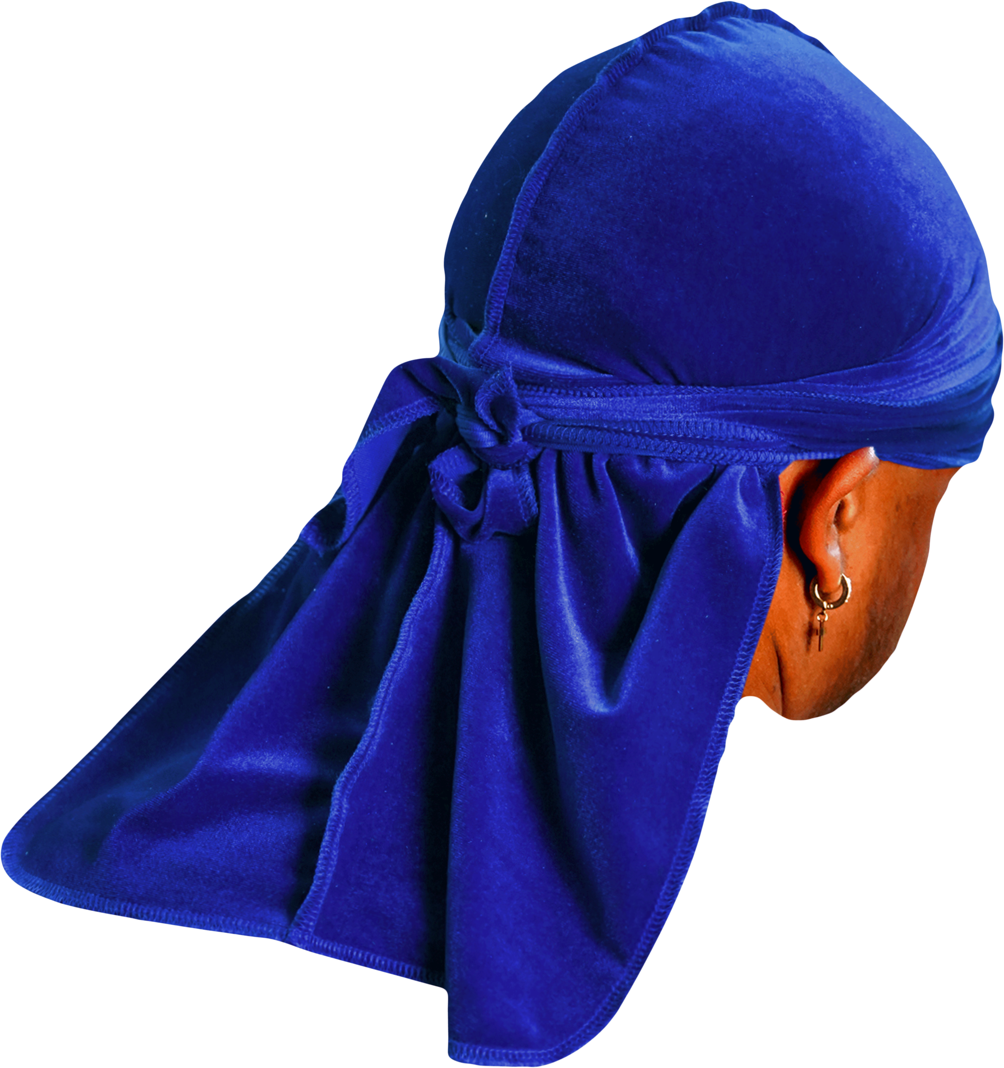 JagRags Premium Blue and Velvet Durag