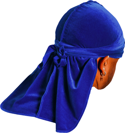 Premium Blue Velvet Durag