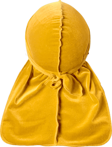JagRags Premium Canary Yellow and Velvet Durag for Men