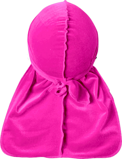 Premium Pink Velvet Durag