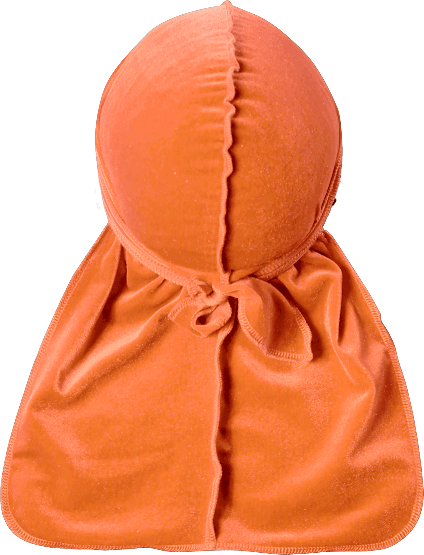 Premium Peach Orange Velvet Durag