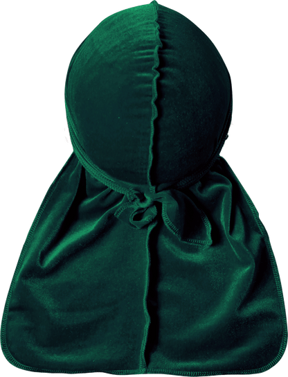 Premium Forest Green Velvet Durag
