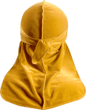 JagRags Premium Canary Yellow and Velvet Durag for Men