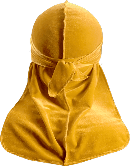 Premium Yellow Velvet Durag
