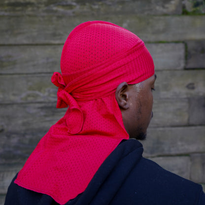 Athletic Mesh Red Durag
