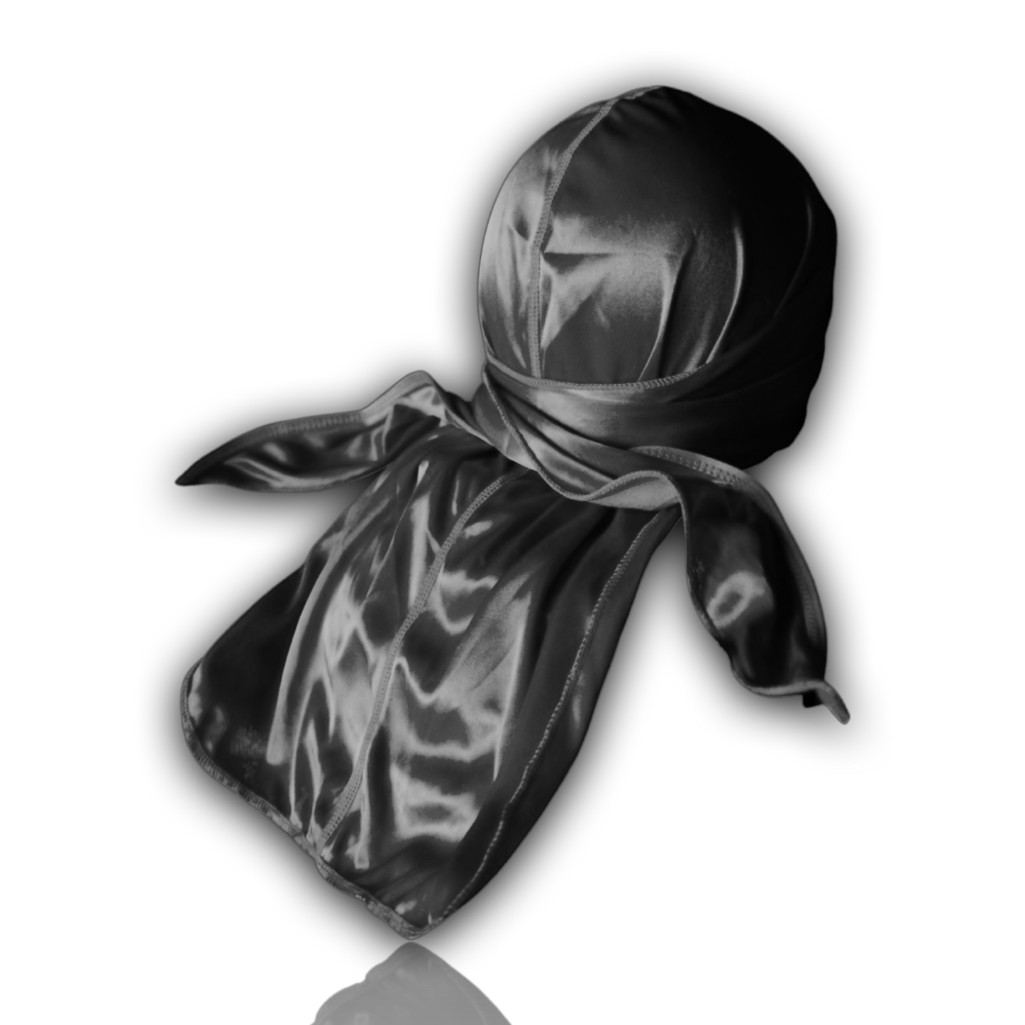 Athletic Black Silky Durag