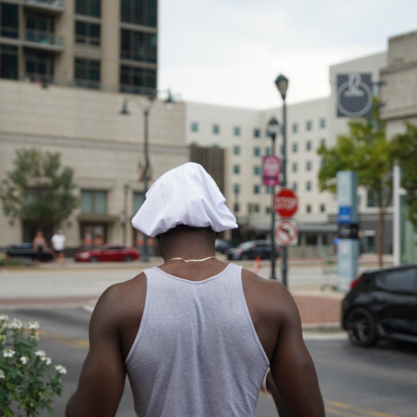 Premium Crushed Velvet White Durag