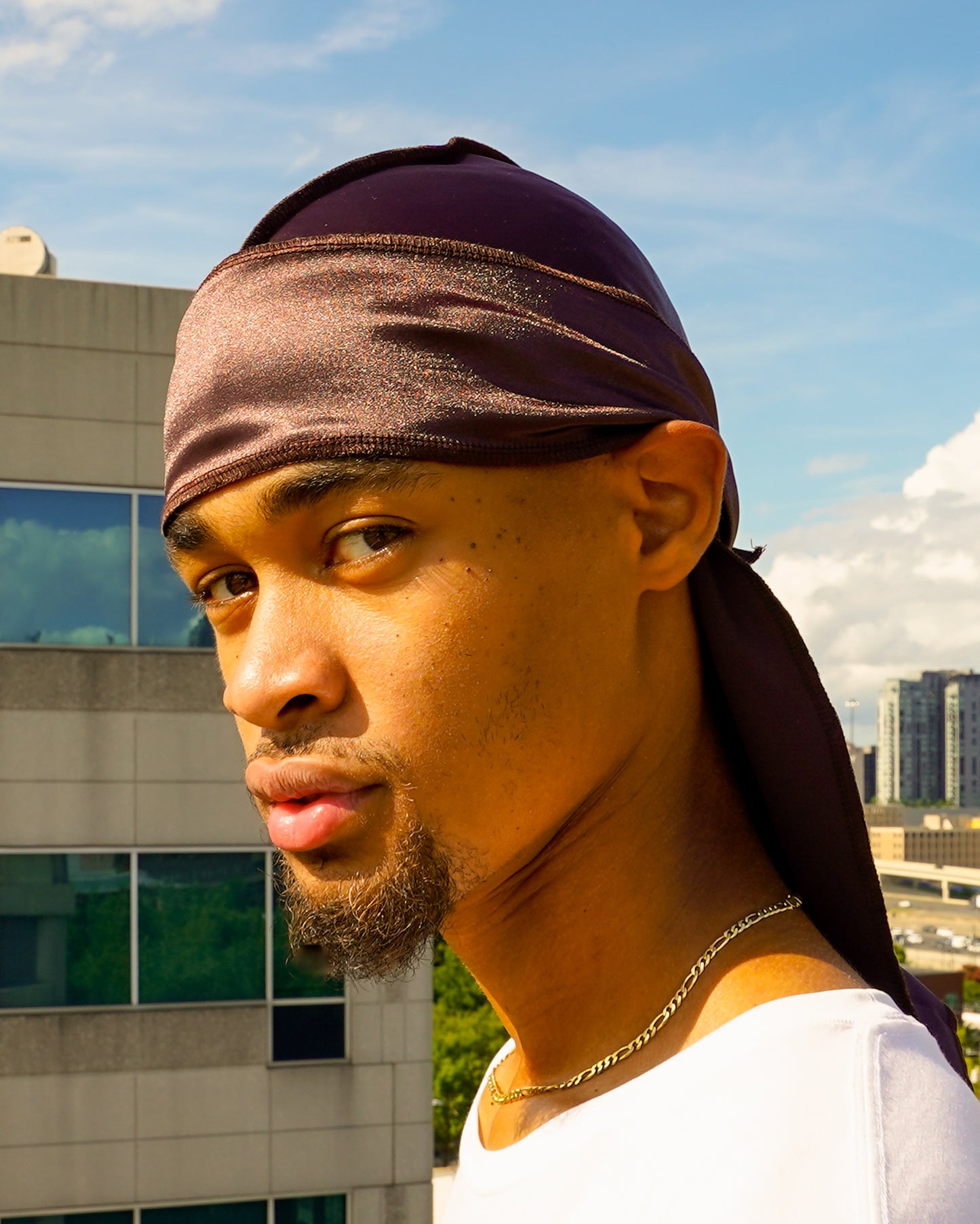 Premium Silk Durag Coffee Brown
