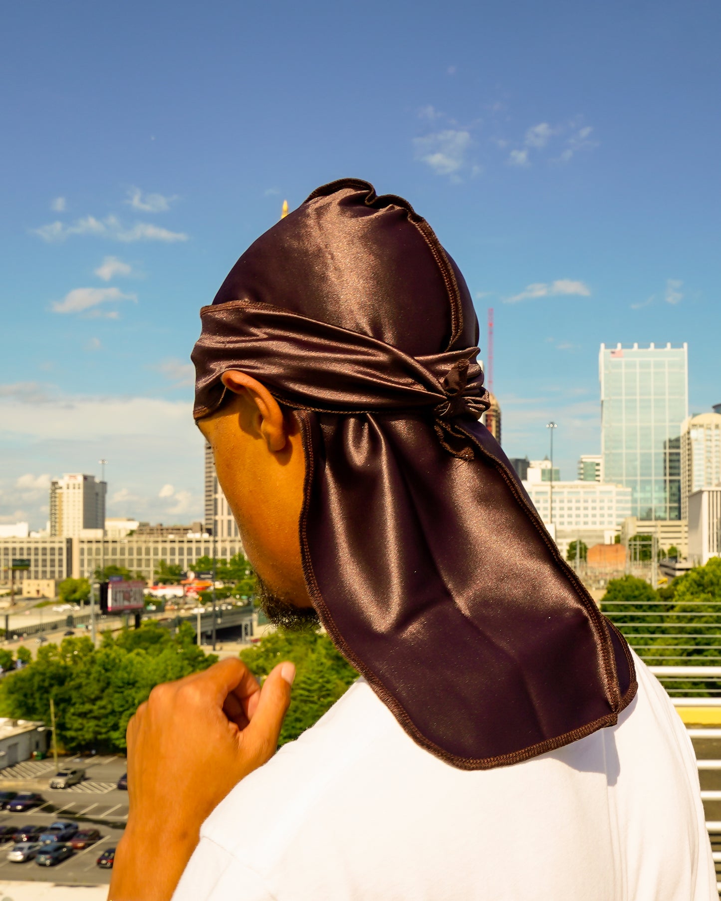 Premium Silk Durag Coffee Brown