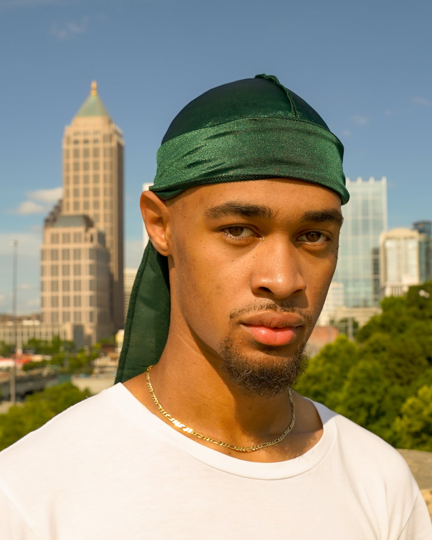 Premium Silk Durag Forest Green