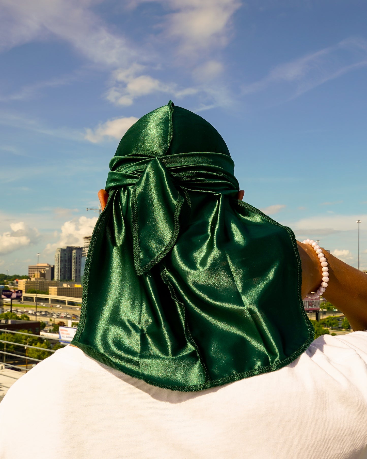 Premium Silk Durag Forest Green