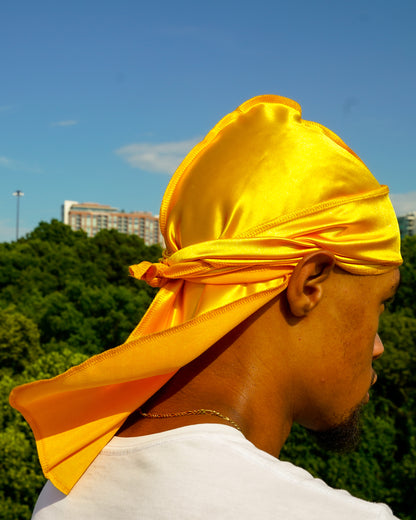 Premium Silk Durag Butterscotch Yellow