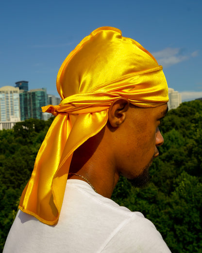 Premium Silk Durag Butterscotch Yellow