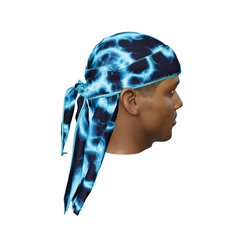“Voltage Blue” Ultra Wave Super Satin Silky Durag