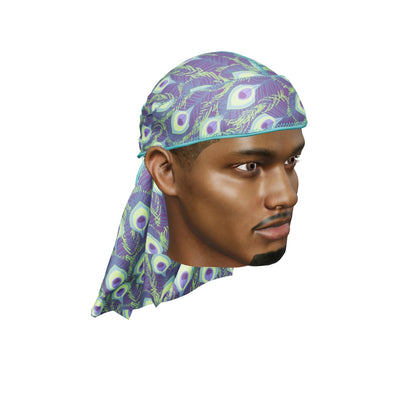 “Peacock Shade” Satin Silky Durag