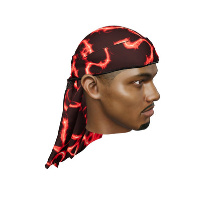 “Voltage Red” Satin Silky Durag