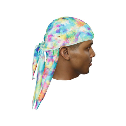 “Tye Dye Color Bomb”  Satin Silky Durag