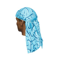 “Blue Brains” Ultra Wave Super Satin Silky Durag