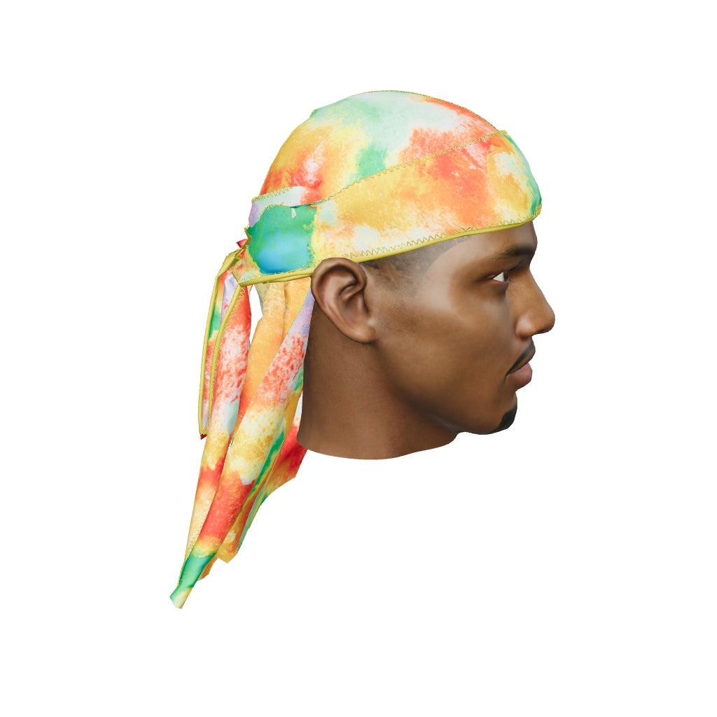 “Pastel Heat Map” Ultra Wave Super Satin Silky Durag