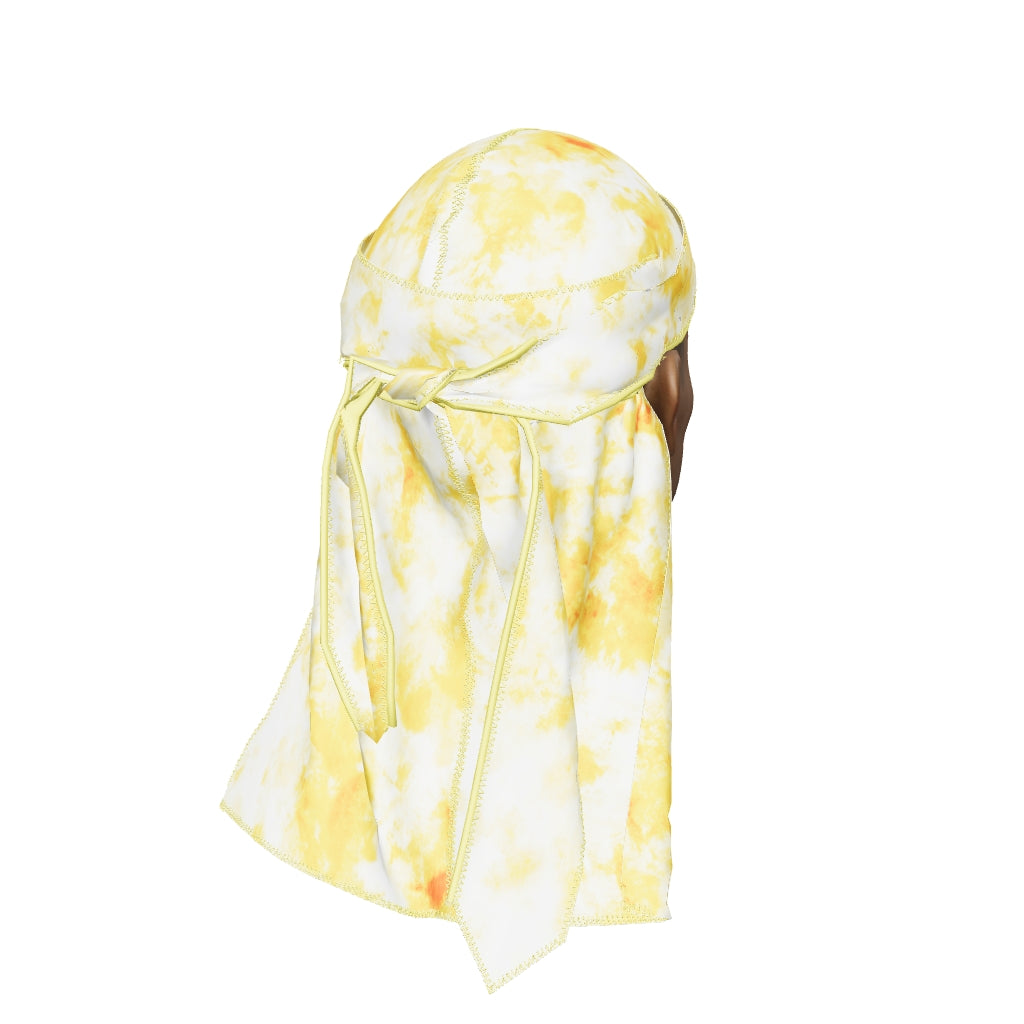 “Tye Dye Gold” Ultra Wave Super Satin Silky Durag