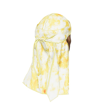 “Tye Dye Gold” Satin Silky Durag