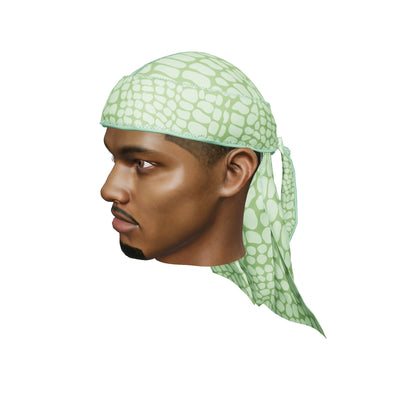 “Croc Green”  Satin Silky Durag
