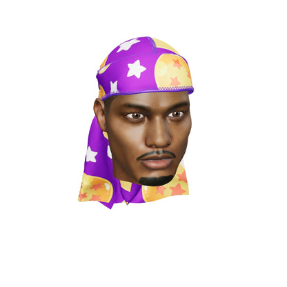 “DBZ Purple”  Satin Silky Durag