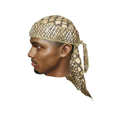 “Reptile Tan” Satin Silky Durag