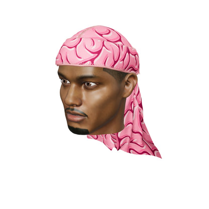 “Pink Brains” Satin Silky Durag