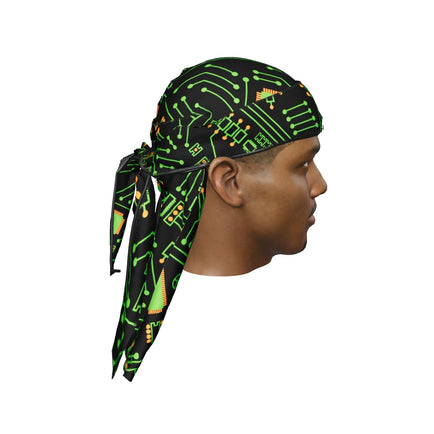 “Digital Black” Ultra Wave Super Satin Silky Durag