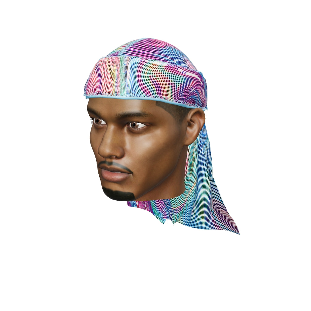 “Illusions Purple” Ultra Wave Super Satin Silky Durag