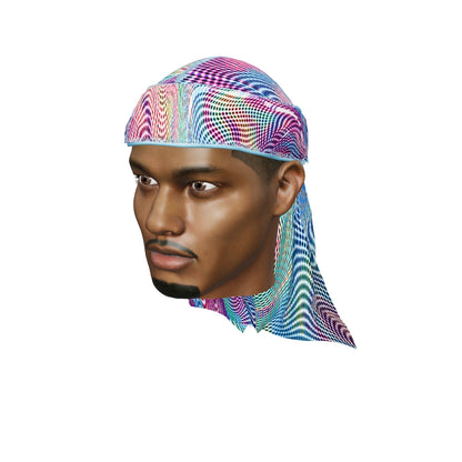 “Illusions Purple” Satin Silky Durag