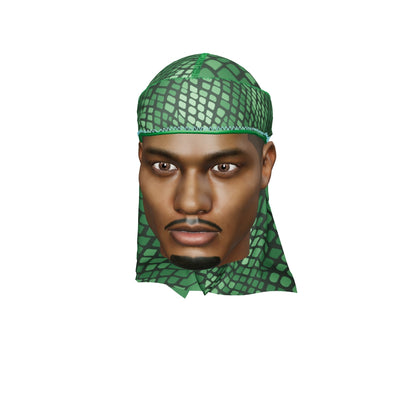 “Reptile Green ” Satin Silky Durag