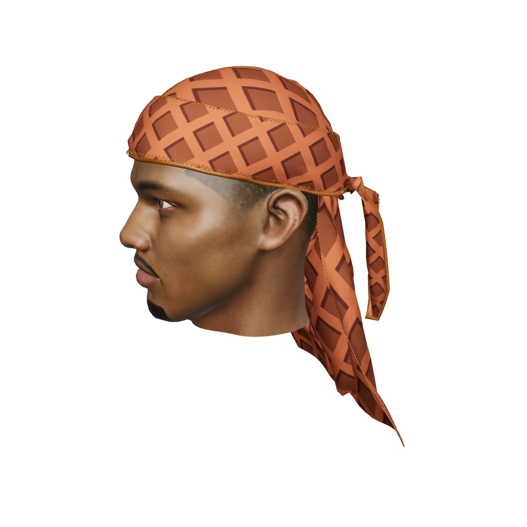 “Chocolate Cone” Ultra Wave Super Satin Silky Durag