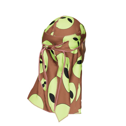 “Alien Brown” Satin Silky Durag