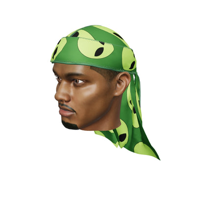 “Alien Green” Satin Silky Durag