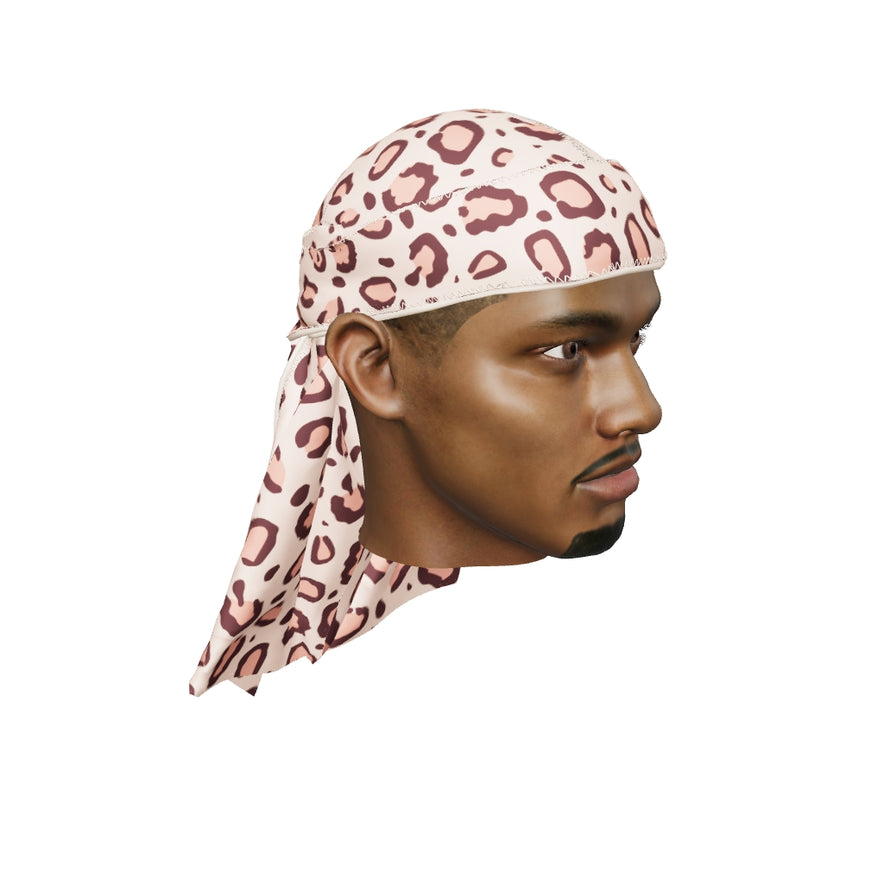 “Leopard Pink” Ultra Wave Super Satin Silky Durag