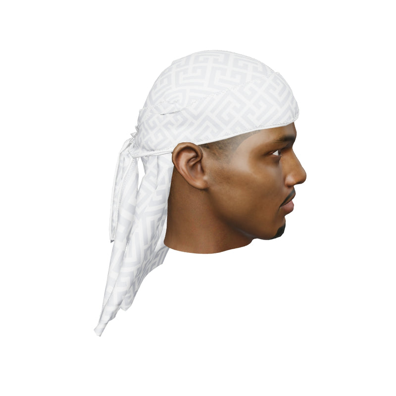 “Maze Ash Grey” Ultra Wave Super Satin Silky Durag
