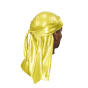 JagRags Ultra Wave Yellow and Super Satin Silky Durag for Men
