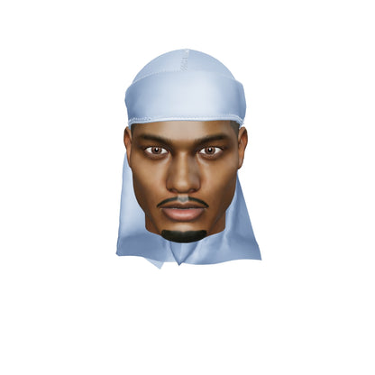 “Light Blue” Athletic Spandex Durag