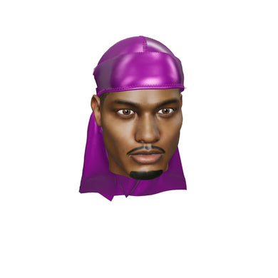 JagRags Ultra Wave Purple and Super Satin Silky Durag for Men