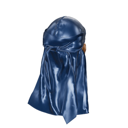 Athletic Navy Blue Silky Durag