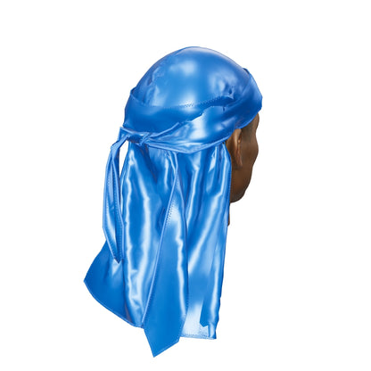 Athletic Blue Silky Durag