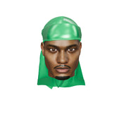 JagRags Ultra Wave Green and Super Satin Silky Durag for Men