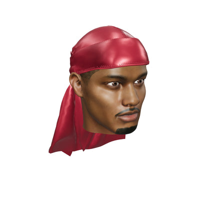 Athletic Dark Red Silky Durag