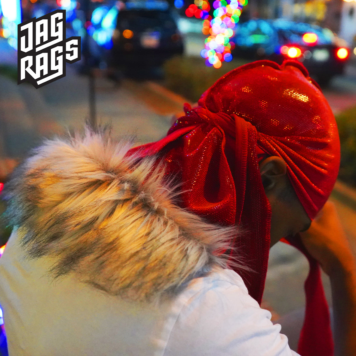 Red "Hologram" Santa JagRag - shopjagrags