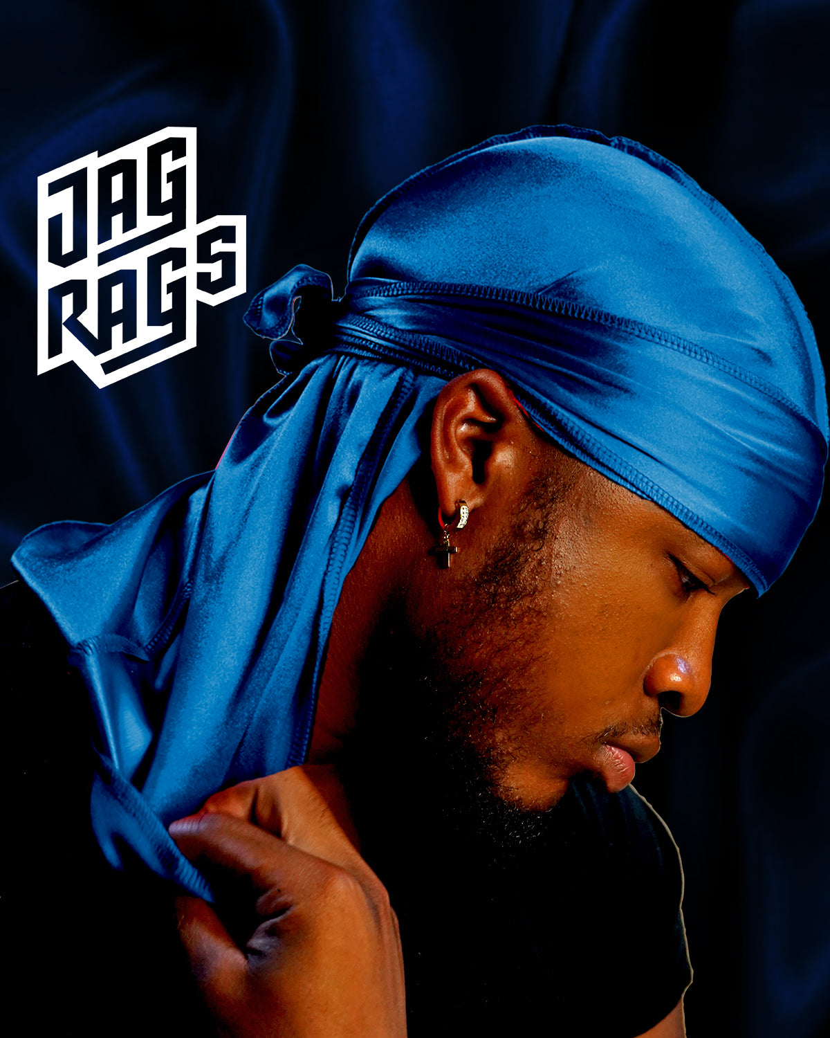 "True Blue" Stretchy Silky JagRag - shopjagrags