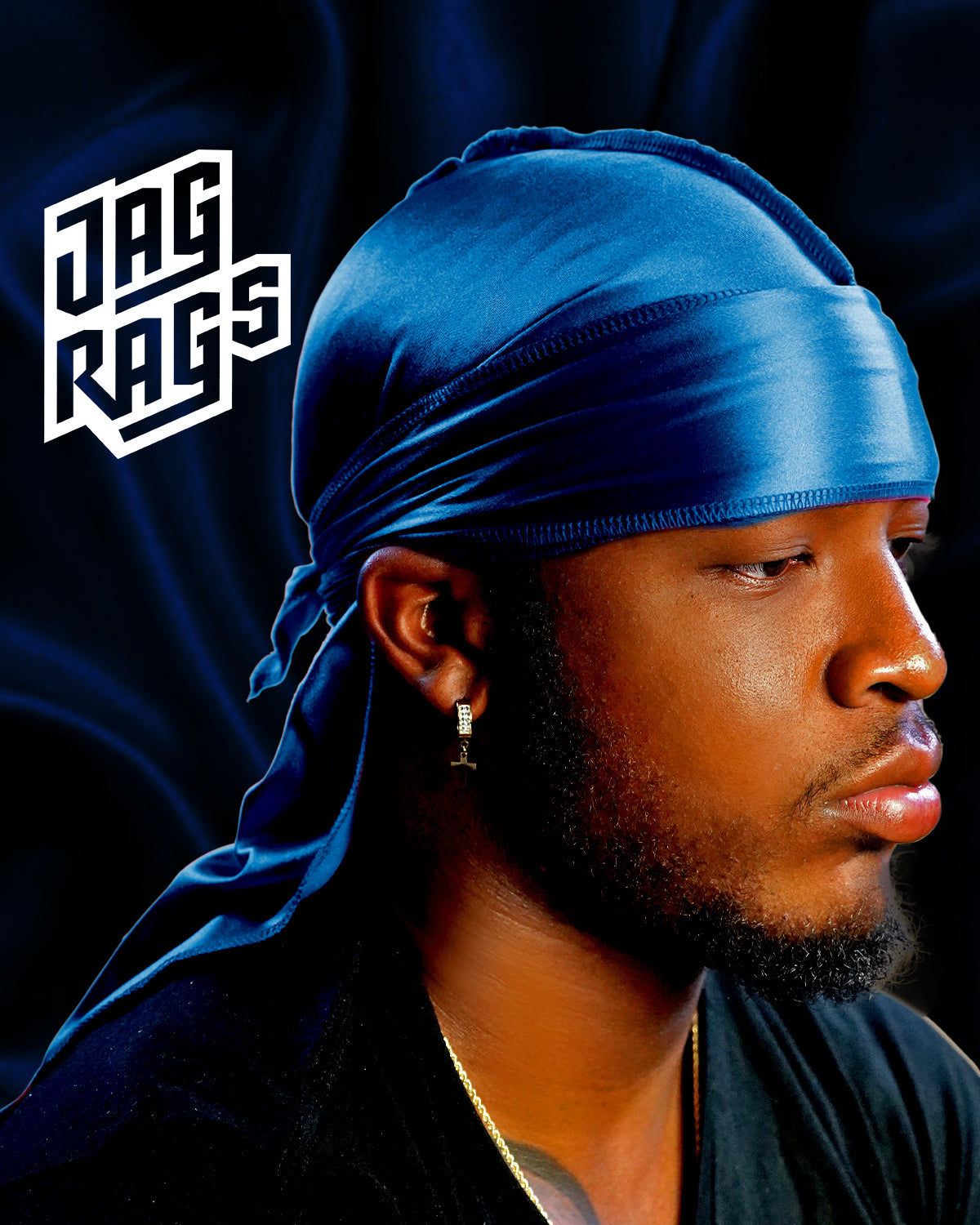 "True Blue" Stretchy Silky JagRag - shopjagrags