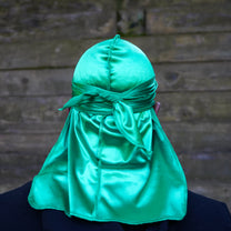 JagRags Stretchy Green and Silk Durag for Men